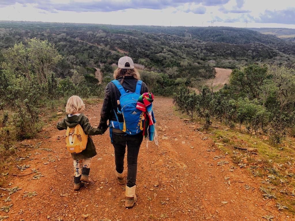 Walking in nature in Portugal connecting with the wisdom of nature.